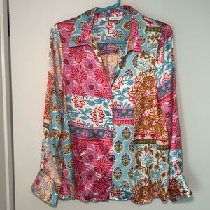 Zara Patchwork Blouse